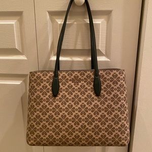 KATE SPADE FLOWER COATED CANVAS ALL DAY LARGE TOTE BAG